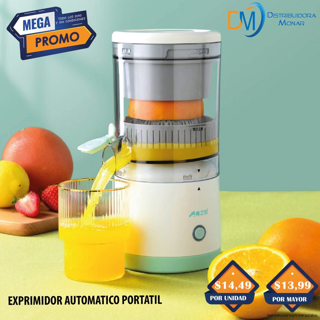 Exprimidor Automático Extractor Jugo Frutas Cítricos Usb Pro