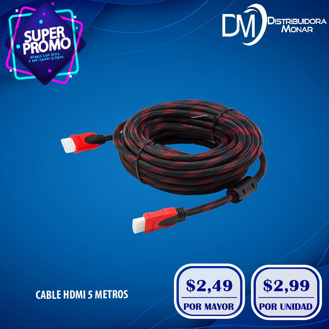Cable Hdmi 5 metros archivos - Dcim Ecuador