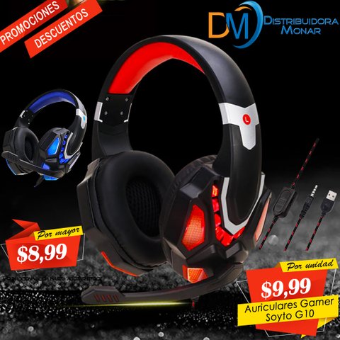 Auriculares Gamer Soyto G10 - Importadora y Distribuidora Monar