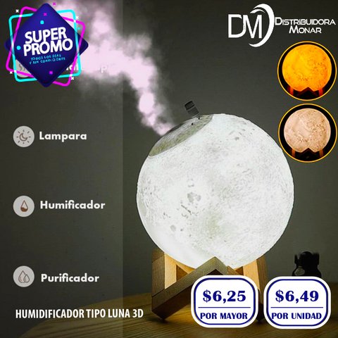 Humidificador Difusor De Aroma Ultrasónico - Importadora y Distribuidora  Monar